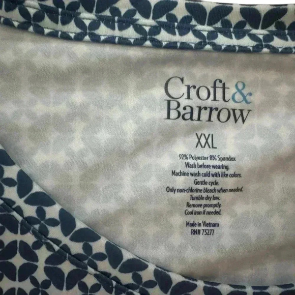 Croft & Barrow Navy Geometric Print Dress XXL – Like New - Picture 4 of 4